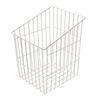 Hafele 540.09.755 White Epoxy-Coated Slanted Laundry Hamper