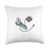 Mens Electric Shaver Throw Pillow