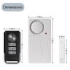 Door Window Magnetic Sensor Home Security Alarm with 3 Wireless Remote Control