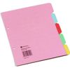 Rexel Manilla A4 Dividers 5 Part - Assorted Colours