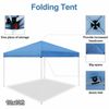 USED 10 x 10 FT Pop-Up Foldable Waterproof Canopy Tent Adjustable Heights  Bag