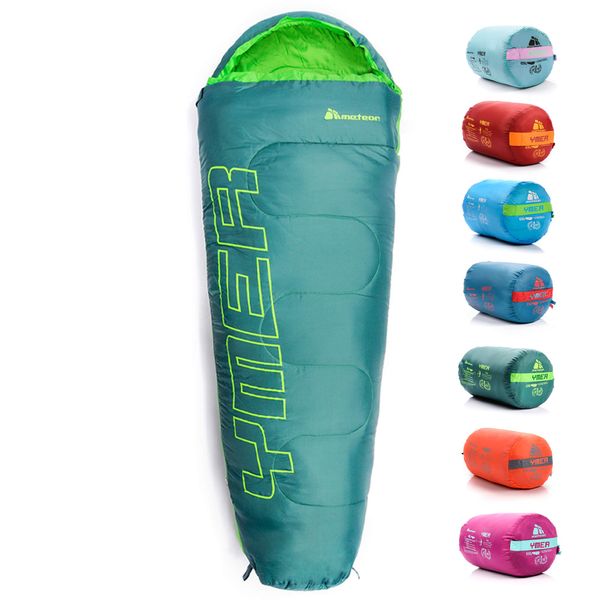 meteor Premium Kinder-Schlafsack Sommer Ultra-leicht Kinder Hüttenschlafsack Komfortbel Jugendliche Camping Deckenschlafsack Outdoor Herbst inlett Schlafsack Baby Sleeping Bag (Dunkelgrün/Grün)