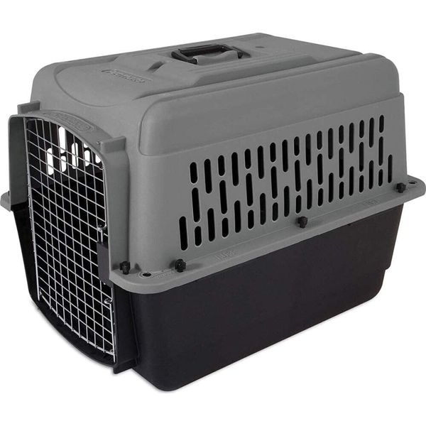 Aspen Pet Porter Dog Kennel, 28inch Length, 25 to 30lbs, Dark Gray and Black