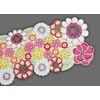 Multicolor Beaded Table Runner Floral Table Runner Spring Tableware 13X36 Inch
