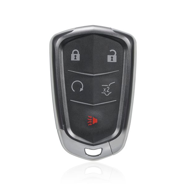 MACHSWON 5 Key Button Car Replacement Remote Key Fob Shell Case HYQ2AB Black