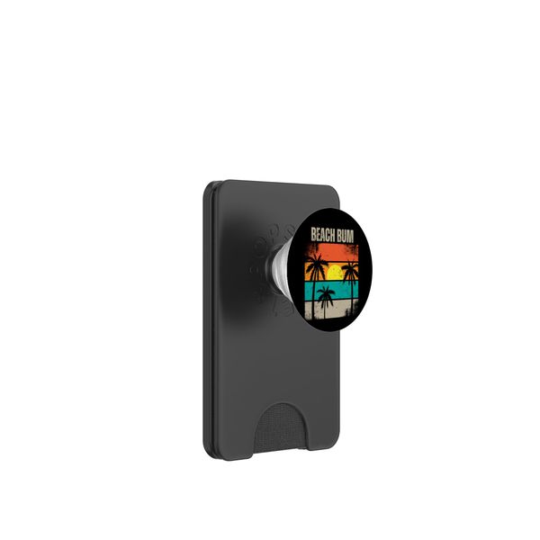 Retro Beach Bum Sommerurlaub PopSockets PopWallet für MagSafe