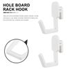 SOLUSTRE 20pcs Pegboard Hooks Kit J Shape Peg Hooks Plastic Peg Board Hooks for Garage Tool Storage Organizer