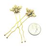 Handmade Golden Bee Bobby Hair Pins