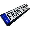 Universal Euro License Plate Tag Holder Mounting Adapter Bumper Frame Bracket