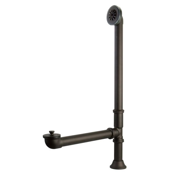 Elements of Design Essentials DS2085 Clawfoot Tub Waste and Overflow Drain, Oil Rubbed Bronze