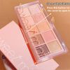 Mysense 10 Colors Eyeshadow Palette,Matte&Glitter Eyeshadow Makeup,High Pigmented Shades,Naturing-Looking, High Pigment Waterproof Cool Eye Eyeshadow Palette,01