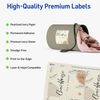 Avery Printable Blank Rectangle Labels, 3" x 3.75", Pearlized Ivory, 48 Customizable Labels (22823)