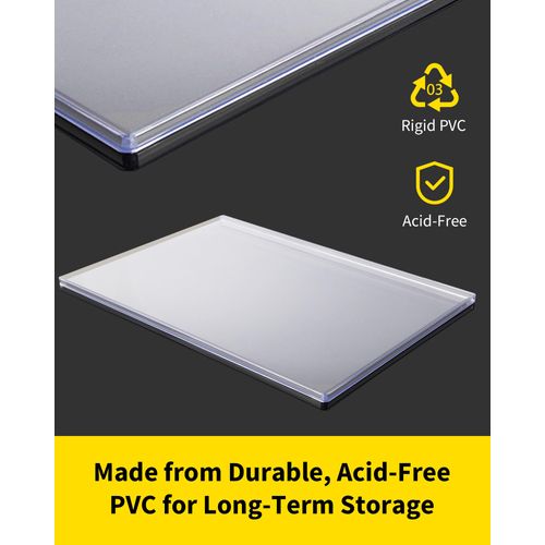 HYARUAT Comic Book Top Loaders - Protector Hard Case Sleeve, Toploader Holder for Silver Age and Current Comics, 10 Pack