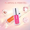 Plumping Lip Oil, Hydrating Lip Gloss Tinted Lip Balm Lip Care Transparent Toot Lip Oil, Long Lasting Nourishing Lip Glow Oil Non-sticky Big Brush Glitter Shine Primer Lip Tint (RASPBERRY)
