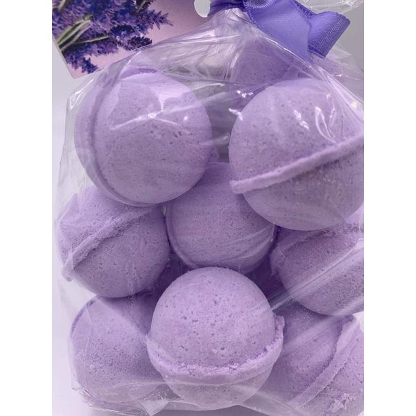 Spa Pure Lavender Vanilla Bath Bombs - Made with Shea Butter - Ultra Moisturizing and Best for All Skin Types - Each 1 oz - (14 Count in Pack 1)