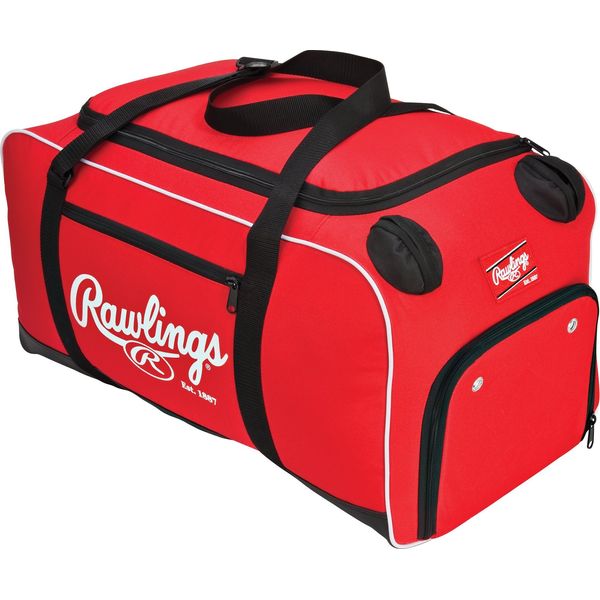 Rawlings | COVERT Duffle Equipment Bag | Baseball/Softball | Scarlet