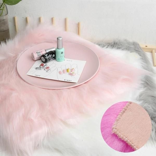 2 types of artificial fur background cloth for nail art exhibition photo shoot (WB472F1)