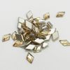 AURORA Crystal Diamond Shape-Flat Back 9.9x5.9mm Golden Shadow 12pcs