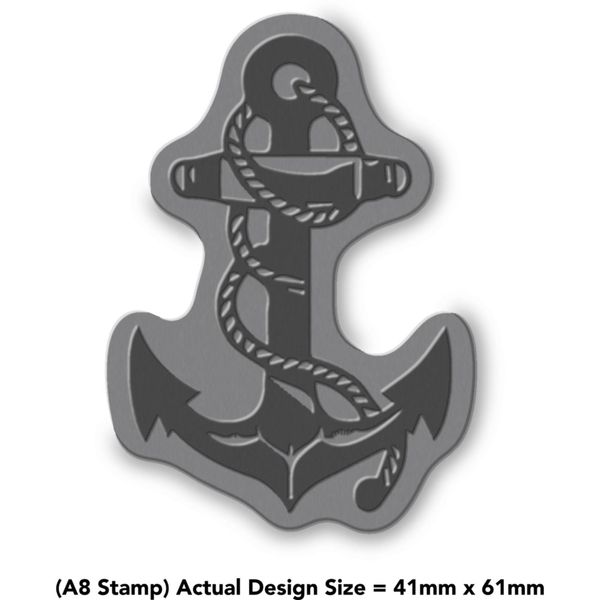 A8 'Ship Anchor & Rope' Unmounted Rubber Stamp (RS00055536)