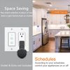 Nexete Smart Wi-Fi Double Light Switch, 2 in1 Single Pole Switch Compatible with Alexa Google Assistant & IFTTT,Remote Control, Timing Function No Hub Required (1-Pack Double)
