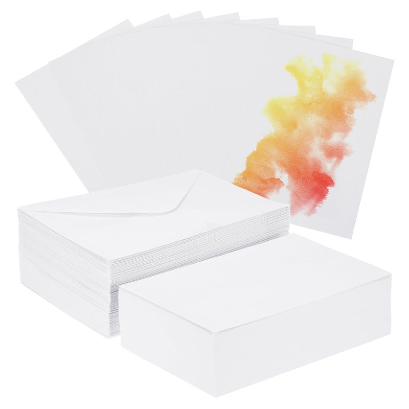 Carte Per Pittura Cartoline Acquerello Cotone PATIKIL 40 Carte Acquerello In Cotone Puro 140lb/300 GSM - Con Buste Multicolori Per Arte E Biglietti Fai Da Te Carta Buste Natalizie