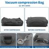 17L Travel Vacuum Bag: Reusable Compression Bag with Pump