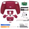 eXtremeRate Cosmic Red Rubberized Grip Programable RISE 2.0 Remap Kit for ps5 Controller BDM 010 BDM 020, Upgrade Board & Redesigned Back Shell & Back Buttons - Without Controller