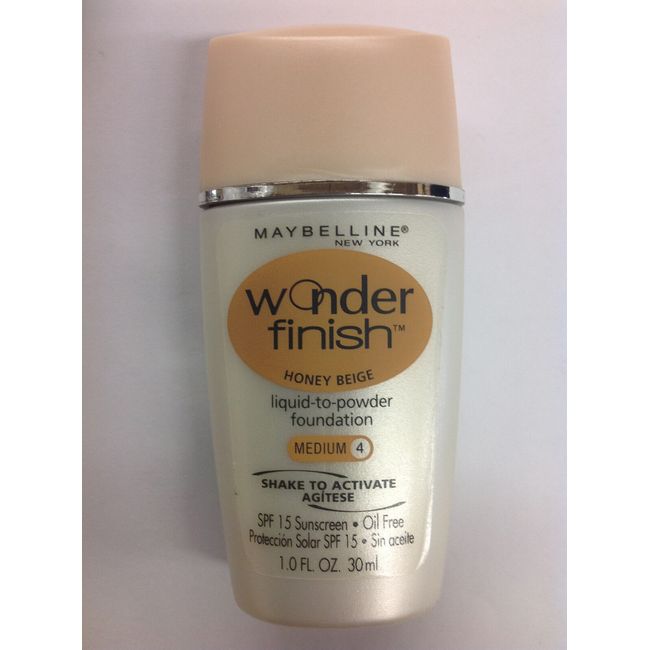 Maybelline Wonder Finish Liquid-to-Powder Foundation HONEY BEIGE (MEDIUM-4).