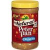 Peter Pan, 100% Natural, Crunchy Peanut Butter, 16.3oz Jar (Pack of 3)