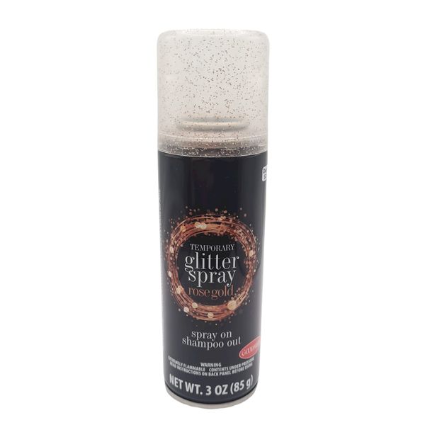 ROSE GOLD GLITTER Spray on Hair Color 3 oz GoodMark (Rose Gold Glitter)