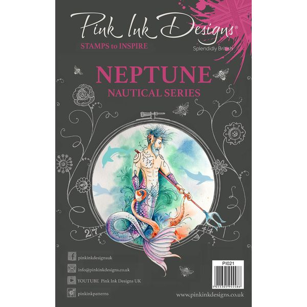 Pink Ink Designs Pink Ink-Neptune-Clear Stamp, A5