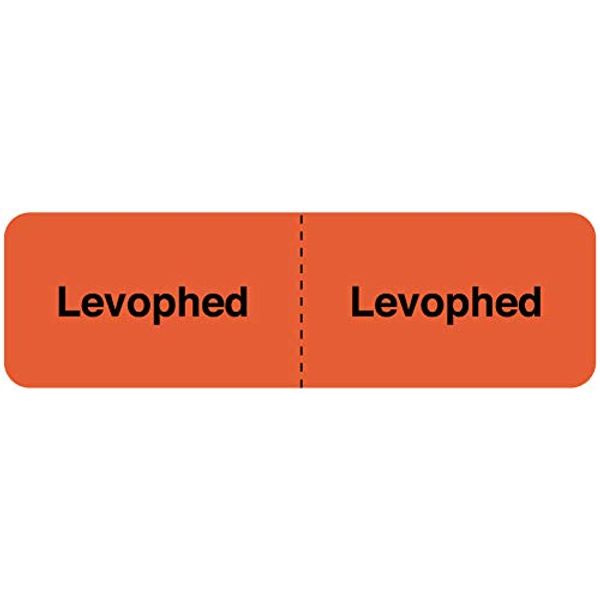 LEVOPHED, I.V. Line Identification Label, 3" x 7/8"