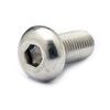 Stainless Steel/Fabric Button Cap (Fine/Full Thread) M10 x 35 (2 Pieces)