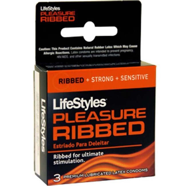 Lifestyles Ultra Sensitive Rib Bed 3pack