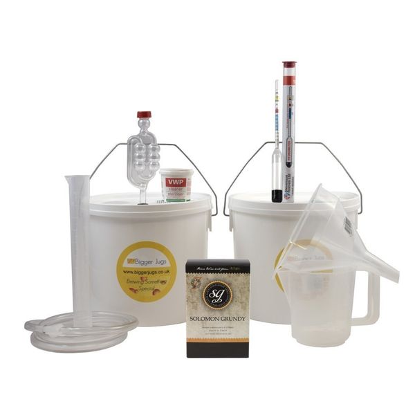 Starter Wine Making Set - Solomon Grundy Gold Zinfandel Rose 6 Bottle Size Rose Wine Kit with Equipment - Home Made Homemade Wine