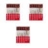 3 Pack Nail Grinding Bits Diamond Nail Bits Set Nail File Bits Nail Drill Accessories for Electric Nail Files Drill Machine Polish Nails