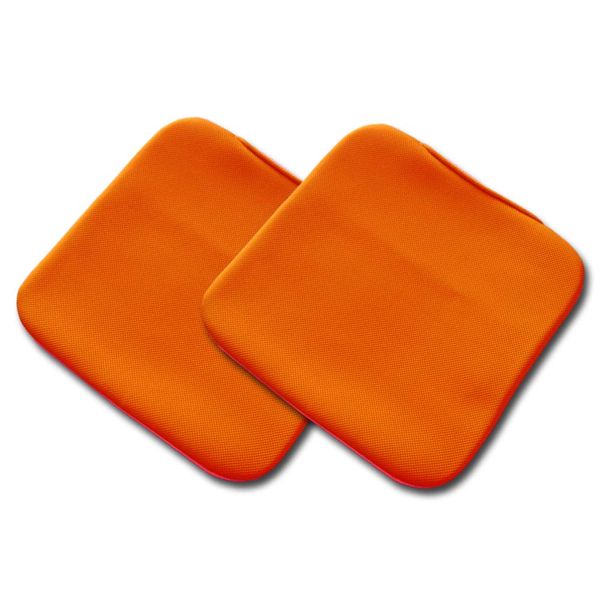 Tetote Waterproof Anywhere Zabuton (Orange) [Set of 2] Nursing Care, Wheelchair, Shuttle Car, Urine Leak Prevention, 16.5 x 16.5 inches (42 x 42 cm), Fully Washable, Bulk Purchase