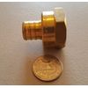 5 PCS 3/4" PEX X 3/4" FEMALE THREADED ADAPTER BRASS CRIMP FITTING (LEAD FREE )