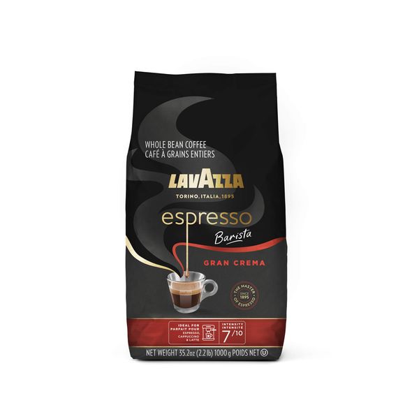 Lavazza Roasted Coffee Beans, L'Espresso Gran Crema, 2.20 lb