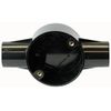 25MM Two Way Through Box Black, Conduit Bodies/Boxes Qty X 1