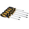 6pc Screwdriver Set Slotted/Flat, Phillips & Pozi Head with Soft Grip Handles