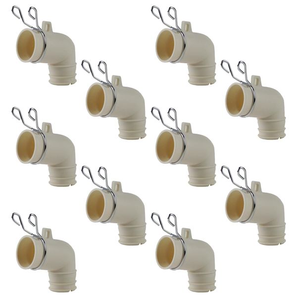 Gaona GA-LF048 Gaona Kore Elbow for Washing Machine Drain Trap, 10 Pieces