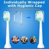 BrightDeal Replacement Toothbrush Heads for Philips Sonicare ProtectiveClean 4100 5100 6100 DailyClean DiamondClean EasyClean PowerUp Plaque Control Gum Health C2 G2 HX6817/01 HX6857/11 White, 4 Pack