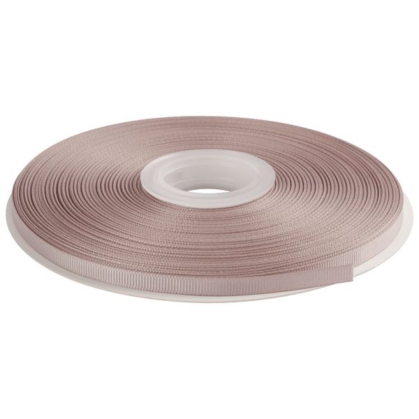 AVANAVA Width 6mm Polyester Grosgrain Ribbon Vertical Length 17.7 ft (45 m) #823. Taupe