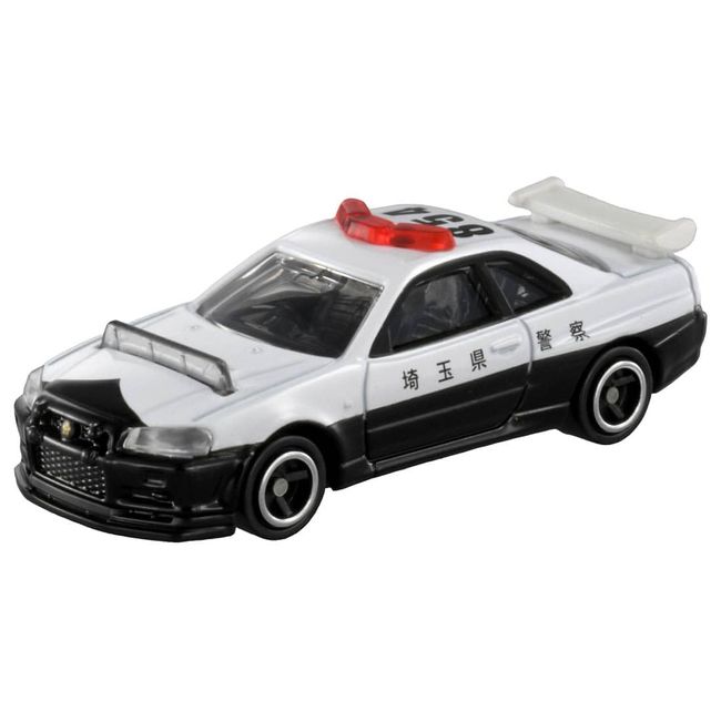 Takara Tomy Tomica No. 1 Nissan Skyline GT-R (BNR34) Patrol Car (Box), Mini Car, Toy, Ages 3 and Up, Boxed, Toy Safety Standard Passed ST Mark Certified