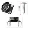 Moogiitools 2 inch Caster Wheels Set of 4（Pcs）, Lockable Bearing Plate Caster Wheels with Brakes, 360-degree Swivel Casters