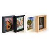 International Graphics Framed Postcards, Wood, 16 x 16 cm
