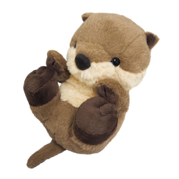 Sanyuei Boeki Original Plush Toy - Kyunkoro Otter, W3.9 x D4.7 x H4.7 inches (10 x 12 x 12 cm), Animal