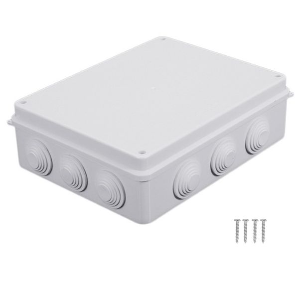 NOELAMOUR Junction Box, Electrical Box, Outdoor, Waterproof, ABS Plastic, Dustproof, IP65 Standard, White