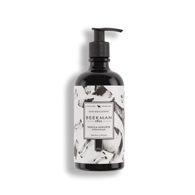 Beekman 1802 Goat Milk Lotion, Vanilla Absolute - 12.5 oz - Hydrating & Naturally Exfoliating Body Lotion - Good for Sensitive Skin - Cruelty Free